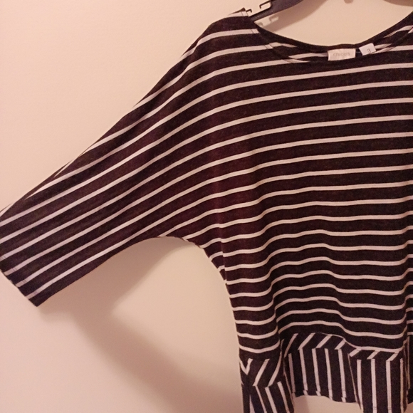 Chico's Striped top size 3 striped - Picture 2 of 9